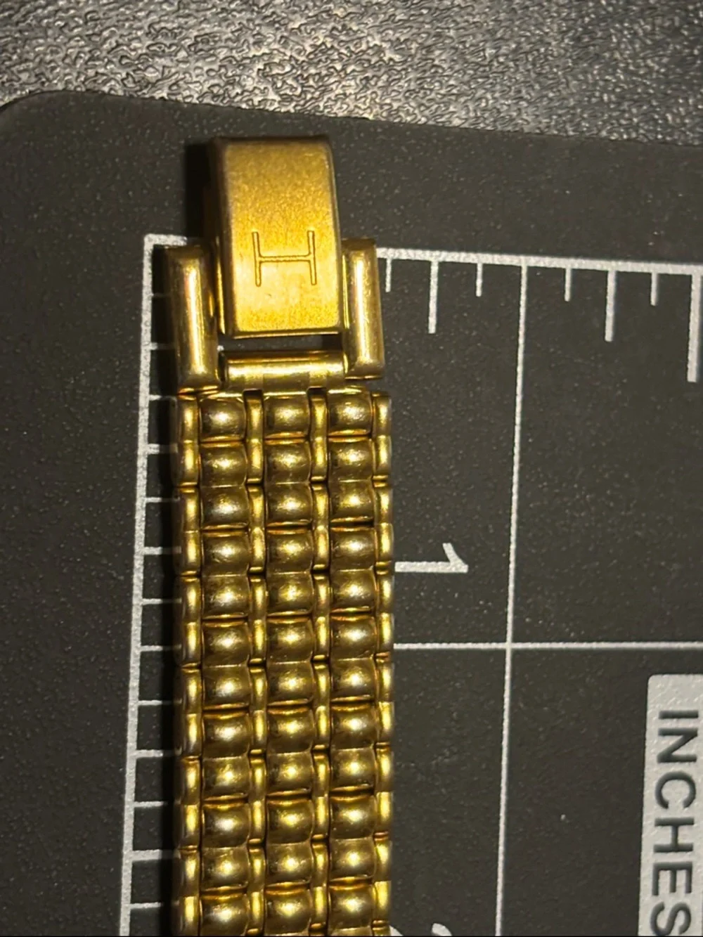 Halston Heritage Two-Tone Gold‎ and Silver Back Bracelet Watch